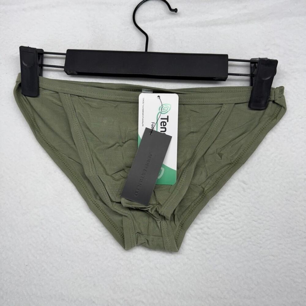 Todd Sanfield Brief Men's XS Green Olive Essential Endurance Modal Solid NEW